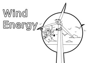 Clean Energy coloring pages for kids